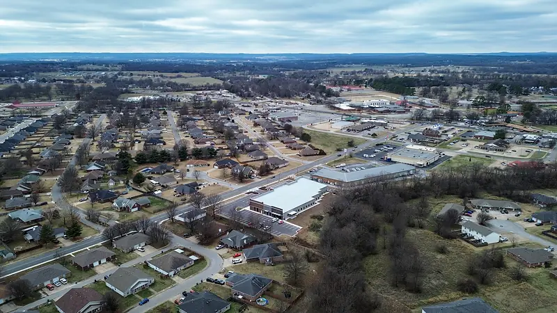 Southwinds Road runs up to the Highway 62 shops