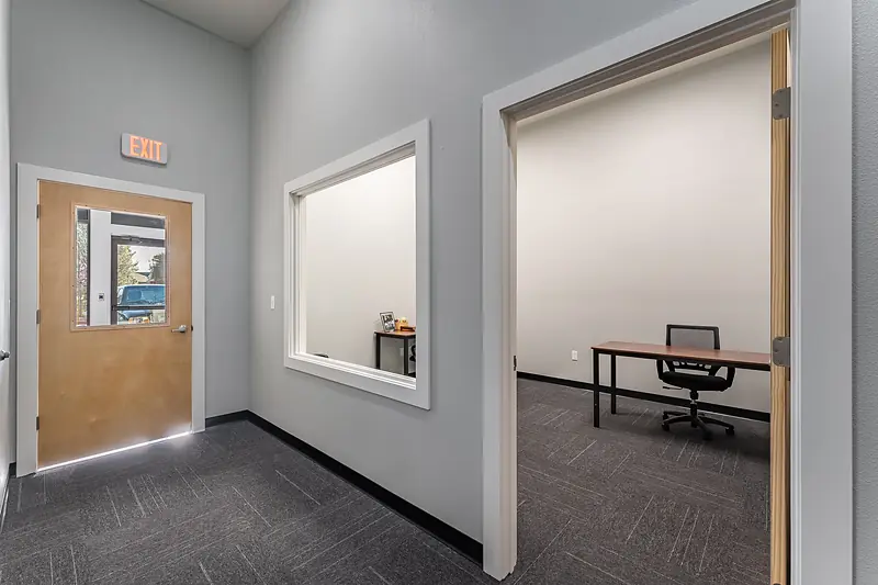 Suite 131: private office off the suite hall